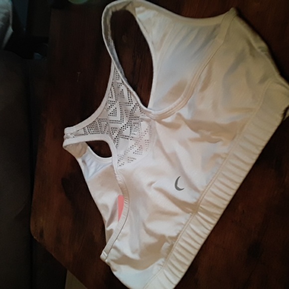 ZYIA Active XL White Padded Sports Bra Comfy Boho Detail Racerback - Picture 6 of 13